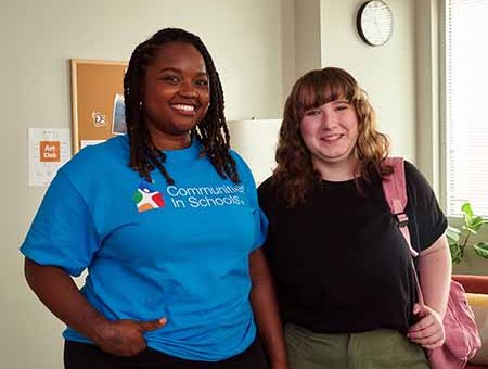 CIS Site Coordinator Deanna and Student Zoe