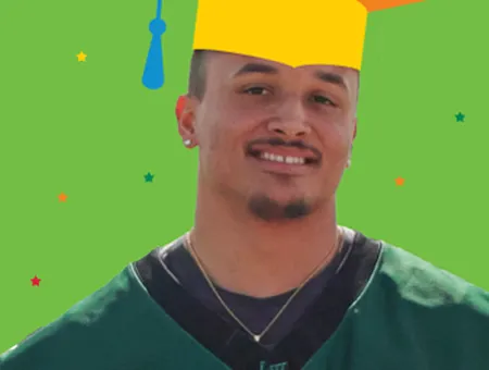 Junior, a graduating senior from CIS of Greater Tarrant Country