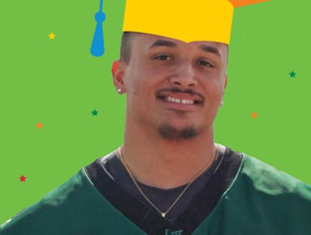 Junior, a graduating senior from CIS of Greater Tarrant Country