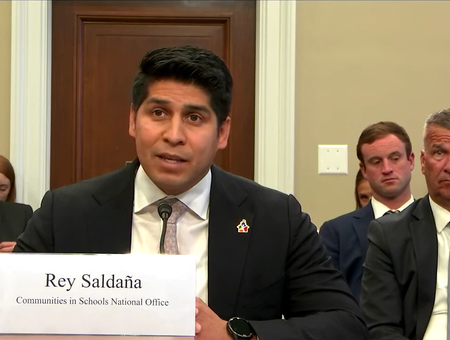 Rey Saldaña, President and CEO of CIS giving testimony before Congress
