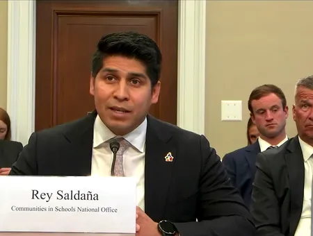 Rey Saldaña, President and CEO of CIS giving testimony before Congress
