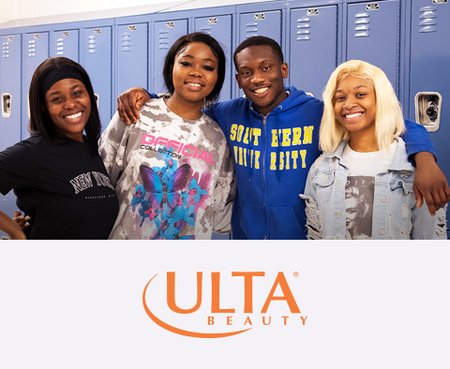 CIS students + Ulta Beauty logo